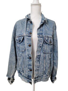 Gap Vintage Size Unknown Destroyed Acid Wash Denim Jacket